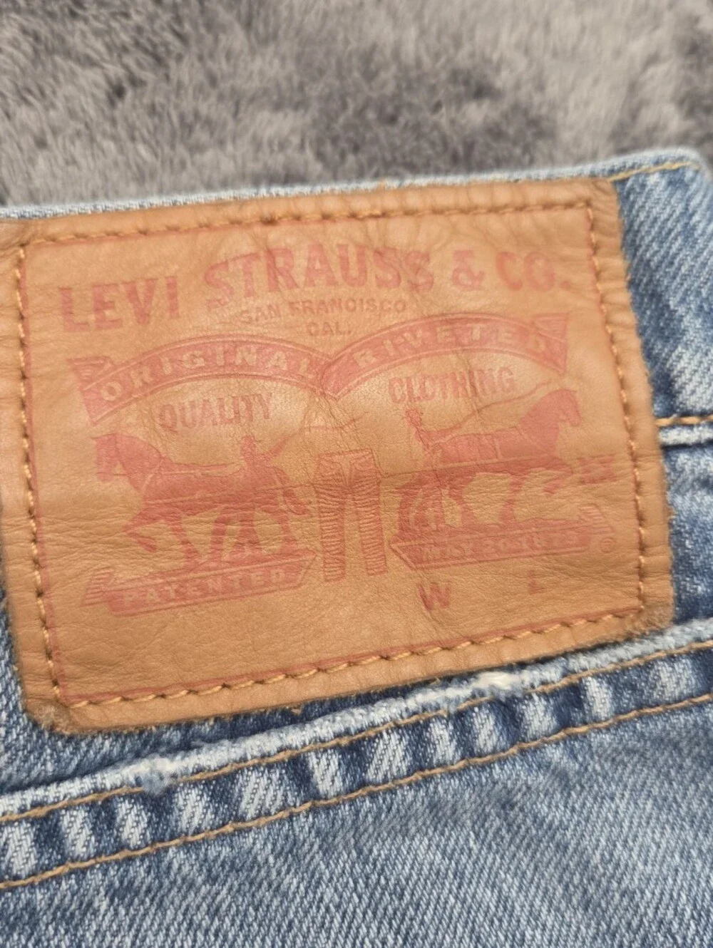 Levi's Selvedge Patchwork Rare Sample Jeans 32x32 512 Slim Tapered Fit Grunge